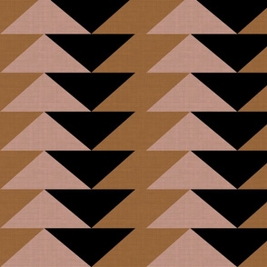 Blush Brown Triangles