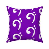 Dark Purple Bass Clef