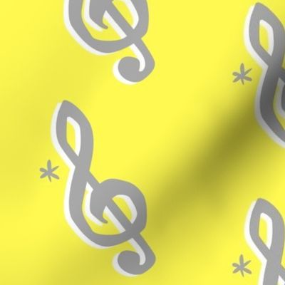 Yellow Treble Clef