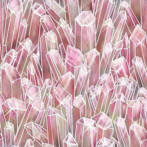 Rose Quartz Crystal Field