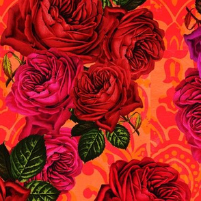 vintage roses vivid