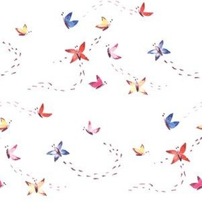 Butterfly trails- watercolor mini