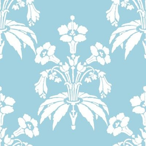 Dorris Damask aqua 2