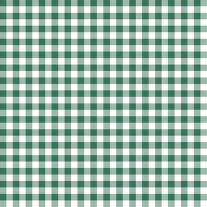 1930s soft green and white gingham, 1/4" squares 