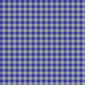 1920s blue and grey gingham, 1/4" squares 