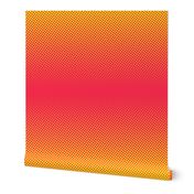 bright pink and yellow one-yard gradient