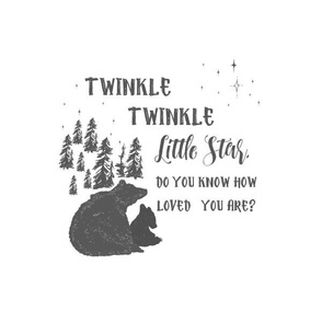 10"x32" space with 8" illustration / Twinkle Twinkle Quote