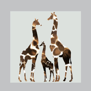 Giraffe Family Pillow