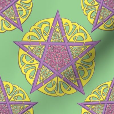 Ostara Knotwork Pentacles