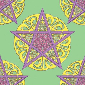 Ostara Knotwork Pentacles