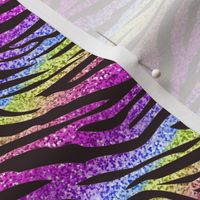 Zebra rainbow background confetti glitter