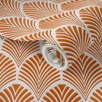 Deco Pattern burnt orange