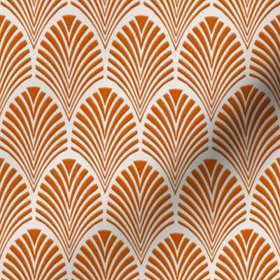 Deco Pattern burnt orange