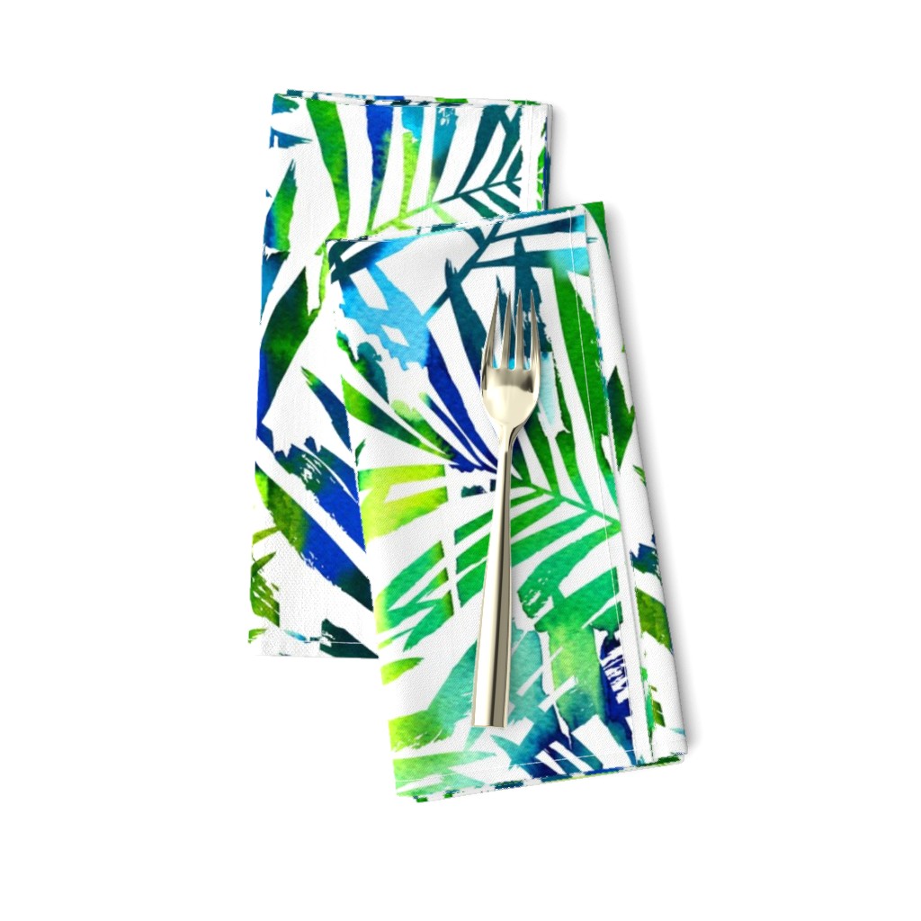 watercolor palm leaves 