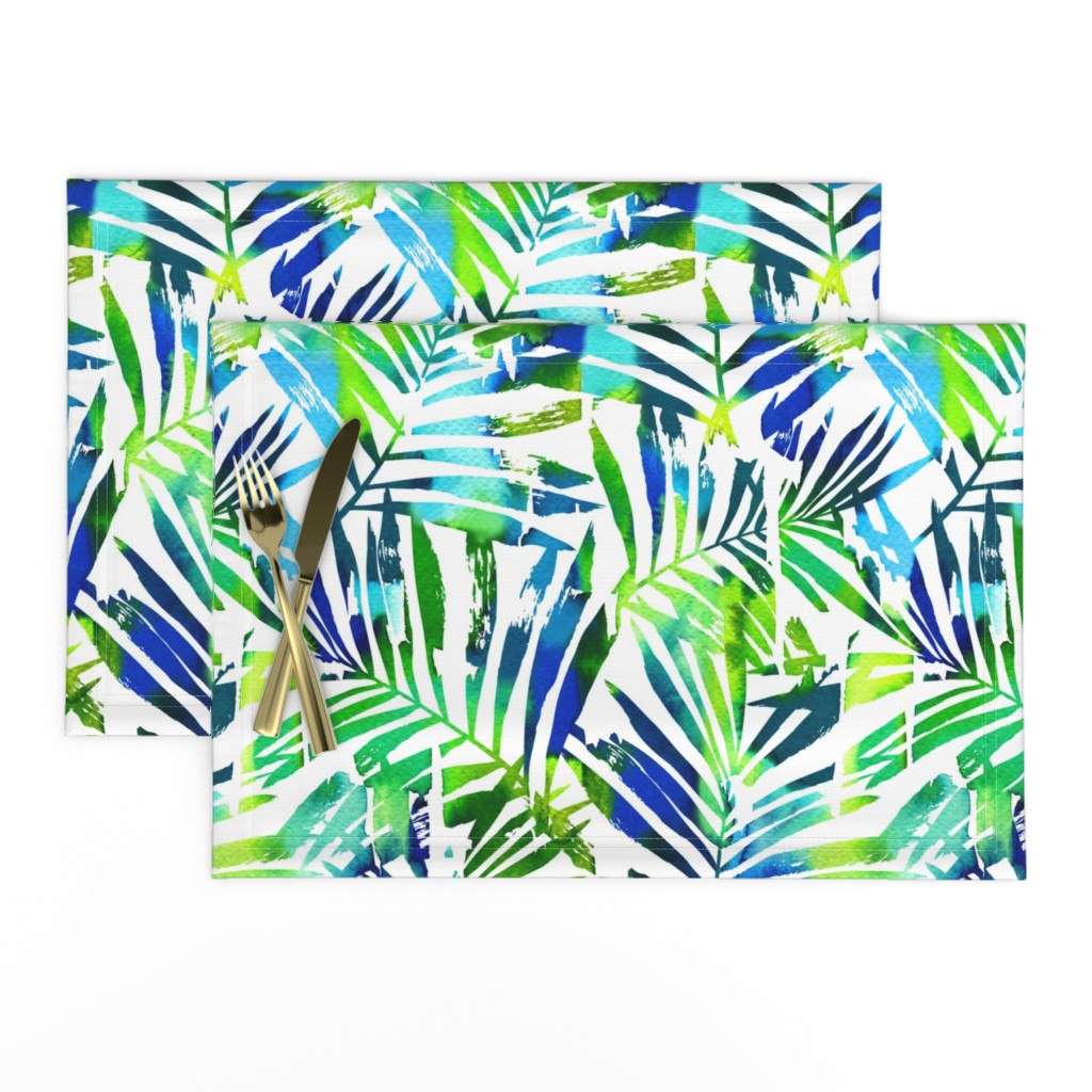 watercolor palm leaves 