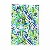 watercolor palm leaves 