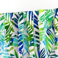 watercolor palm leaves 