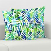 watercolor palm leaves 