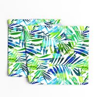 watercolor palm leaves 