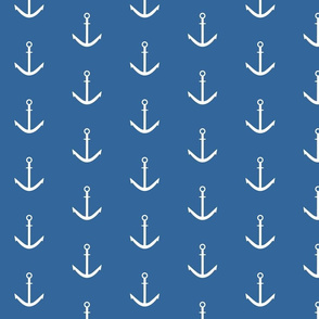 anchor on navy blue