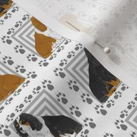 Small Updated colors Cavalier King Charles Spaniel quilting blocks