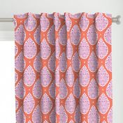 egyptian Paisley Pink and Orange