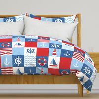 navy cheaters quilt