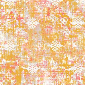 Turpentine Warp goldenrod-coral-grey