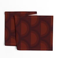 Rich Chocolate Brown Modern Mid Century Moody Art Deco Design, Dark Geometric Vibe 