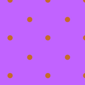 cognac dots on warm lavenedaer 