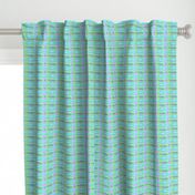 Shimmer and shade - green ikat