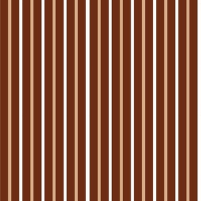 Brown White Stripe