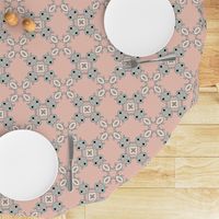 Double Quatrefoil, Blush Pink, large