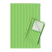 Fun Flare Stripes (#8) - Narrow Icy Cream Ribbons with Fresh Lime and Wet Season Green