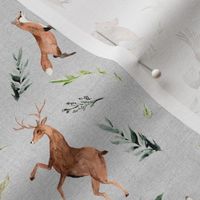 6" Run Wild Woodland // Gray Linen