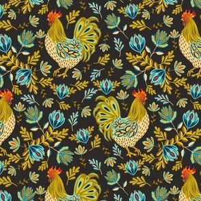 French Rooster- Black