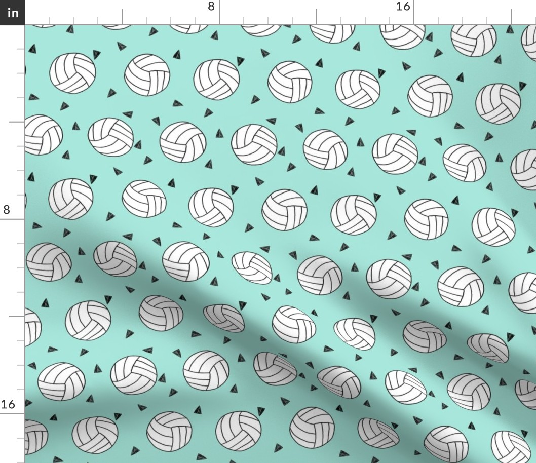 volleyball fabric - sports fabric, beach volleyball, volleyballs, sport, sports fabric - mint