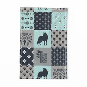 Tribal Fox - Wild/Free - Wholecloth Quilt - Cheater Quilt - TWCQ-4