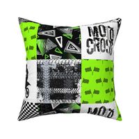 Grunge Motorcross Modified - Wholecloth Quilt - Cheater Quilt - Moto2