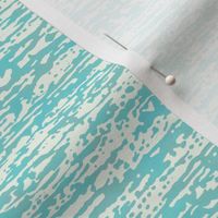 stripes horizontal in watercolor teal on cream 