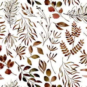 Brown Leaves – Print A Wallpaper