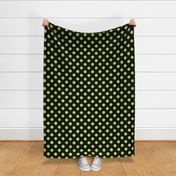 Max quilt A dot black lime 4x4