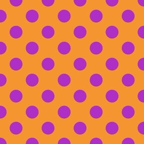 Max quilt A dot orange magenta 4x4