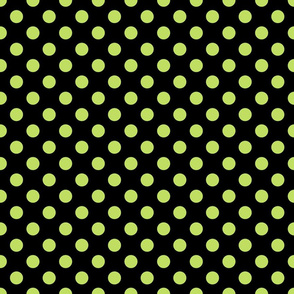 Max quilt A dot black lime 2x2