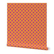 Max quilt A dot orange magenta 2x2