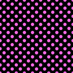Max quilt B dot black pink 2x2