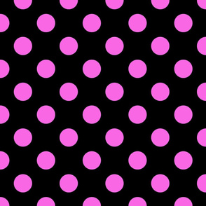 Max quilt B dot black pink 4x4