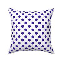 Max quilt E dot white navy 2x2