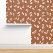 Palm leaves abstract minimal botanical summer garden white copper brown