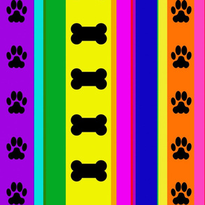 Dog-Themed Stripes2-Large Scale